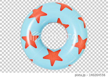 Inflatable Swim Ring, Summer Pool Float. Isolated on White Background Inflatable Swim Ring, Summer Pool Float. Isolated on White Background 140264556