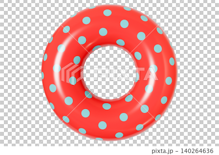 Inflatable Swim Ring, Summer Pool Float. Isolated on White Background Inflatable Swim Ring, Summer Pool Float. Isolated on White Background 140264636