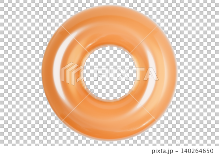 Translucent Inflatable Swim Ring. Summer Pool Float Isolated on White Background Translucent Inflatable Swim Ring. Summer Pool Float Isolated on White Background 140264650