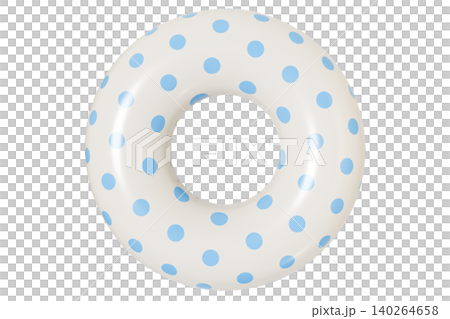 Inflatable Swim Ring, Summer Pool Float. Isolated on White Background Inflatable Swim Ring, Summer Pool Float. Isolated on White Background 140264658