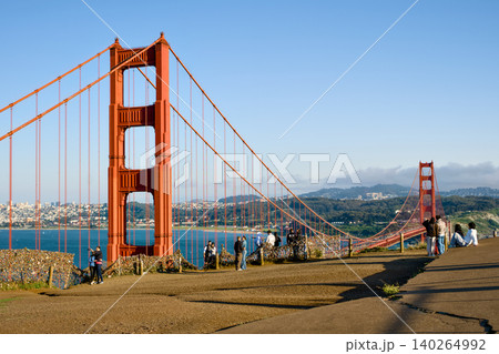 San Francisco California 05 Jun 2026 visitors at Golden Gate Bridge overlook San Francisco California 05 Jun 2026 visitors at Golden Gate Bridge overlook 140264992