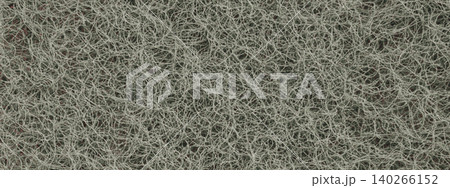 Macro shot of a dark grey abrasive surface featuring a dense network of intertwined synthetic fibers. This anthracite textured material creates a deep 3D effect Macro shot of a dark grey abrasive surface featuring a dense network of intertwined synthetic fibers. This anthracite textured material creates a deep 3D effect 140266152