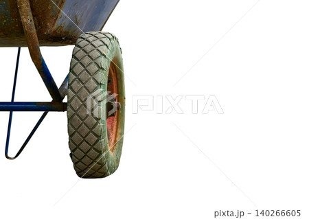 Half of construction wheelbarrow for load carrying Half of construction wheelbarrow for load carrying 140266605