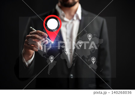 Travel planning with map and taxi route for city exploration Travel planning with map and taxi route for city exploration 140268036