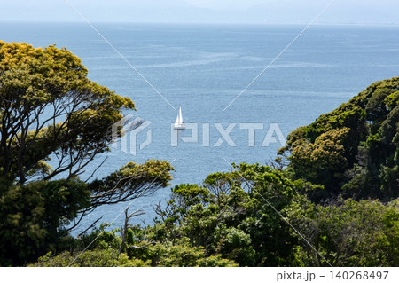 江の島 海の見える高台からの風景 140268497