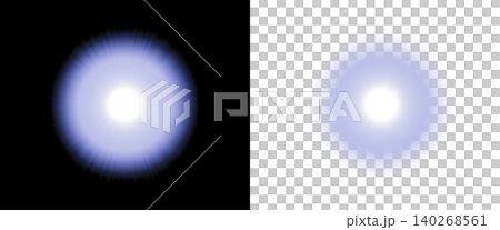 Soft pale purple glowing sphere with delicate light rays radiating on black and transparent background, concept of calm celestial mystery Soft pale purple glowing sphere with delicate light rays radiating on black and transparent background, concept of calm celestial mystery 140268561