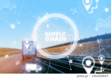 Supply chain management on a highway for logistics and transportation Supply chain management on a highway for logistics and transportation 140268683
