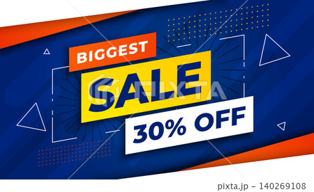 creative big sale banner with offer details in geometric style vector creative big sale banner with offer details in geometric style vector 140269108