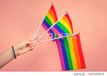 lags of the LGBT community in a hand lags of the LGBT community in a hand 140269825