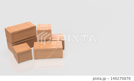 Wooden Cargo Crates For Warehouse Storage 3d render. Wooden Cargo Crates For Warehouse Storage 3d render. 140270870
