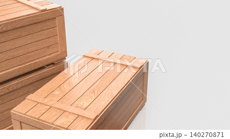 Wooden Cargo Crates For Warehouse Storage 3d render. Wooden Cargo Crates For Warehouse Storage 3d render. 140270871
