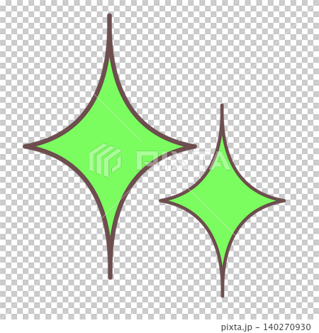Green sparkling stars Green sparkling stars 140270930