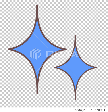Blue twinkling star Blue twinkling star 140270931