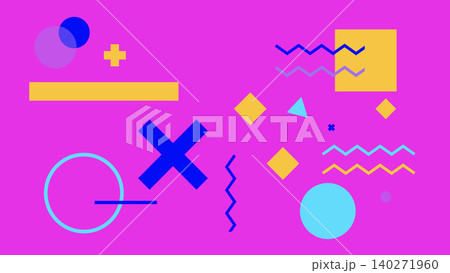 Blush Memphis Pattern Background 140271960