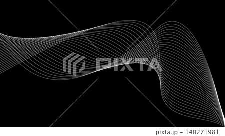Glowing Green Wave Background 140271981