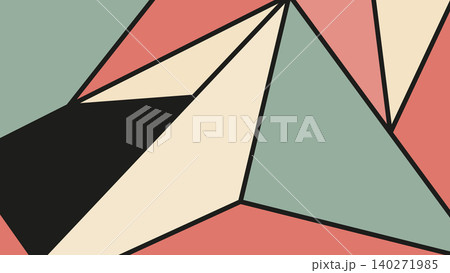 Vintage Abstract Triangular Composition Background Vintage Abstract Triangular Composition Background 140271985