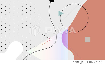 Retro Pastel Shapes Background Retro Pastel Shapes Background 140272143
