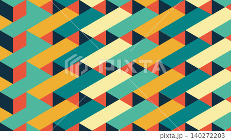 Modern Isometric Geometry Background Modern Isometric Geometry Background 140272203