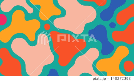 Organic Colorful Shape Design Background 140272398