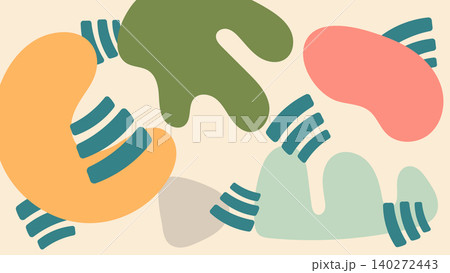 Abstract Pastel Flow Shapes Background 140272443