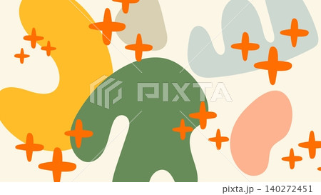 Vibrant Organic Art Background 140272451