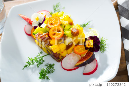 Tuna tartar with mango and avocado Tuna tartar with mango and avocado 140272842