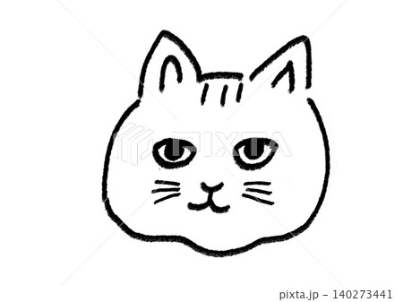 正面を向いた猫 正面を向いた猫 140273441