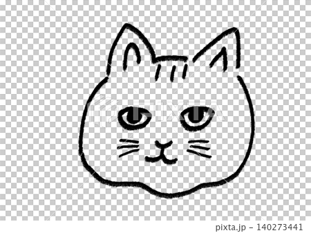 正面を向いた猫 正面を向いた猫 140273441