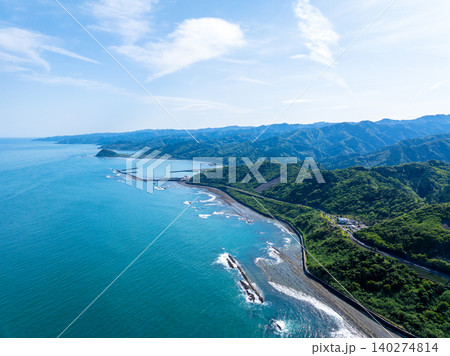 日南海岸（堀切峠付近・宮崎県日南市） 140274814
