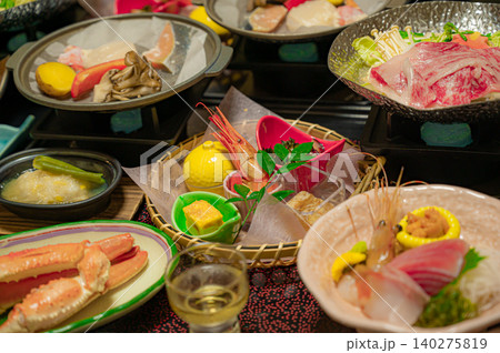 海鮮と和牛が並ぶ会席料理 海鮮と和牛が並ぶ会席料理 140275819