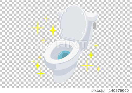The toilet is clean and sparkling. The toilet is clean and sparkling. 140276090