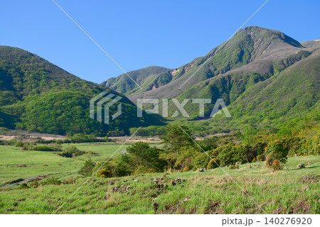 大分県のくじゅう連山、坊がつると白口岳 大分県のくじゅう連山、坊がつると白口岳 140276920