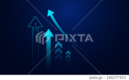 financial data chart with stock market indicator 140277353