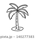 palm tree coloring page outline 140277383