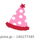 party hat pink with polkadot 140277385