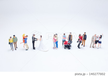 a Miniature people life stages collection 140277802