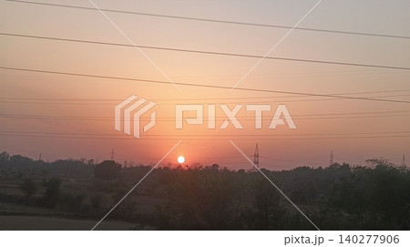 sunset in the countryside sunset in the countryside 140277906