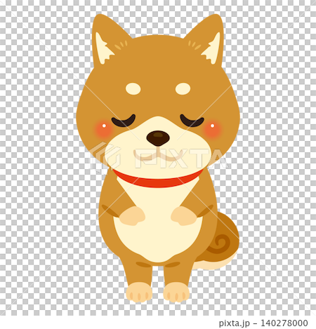 お辞儀するイヌキャラクターイラスト1 お辞儀するイヌキャラクターイラスト1 140278000