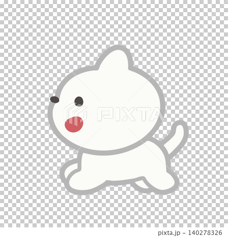 楽しそうに歩く猫 140278326