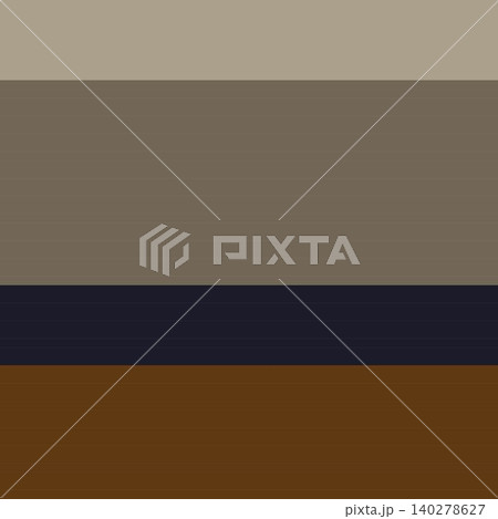 Horizontal Striped abstract textile pattern design in brown, beige, and blue for fashion and home textiles 140278627