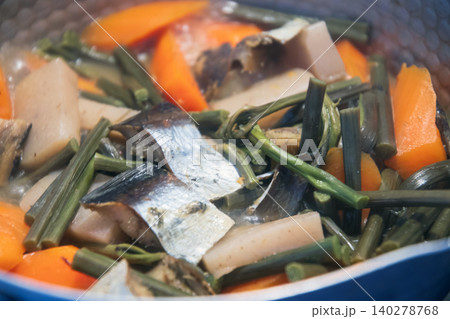 にしんとわらびの煮物 にしんとわらびの煮物 140278768