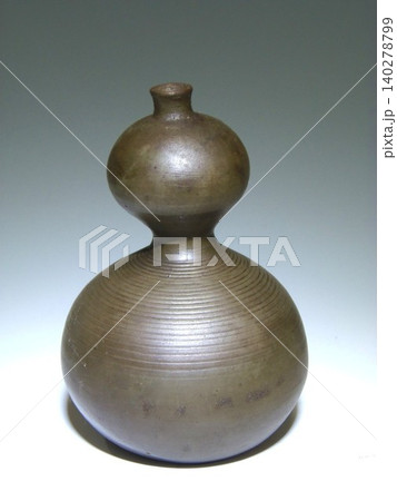 江戸時代中期 古備前焼 瓢箪徳利  140278799