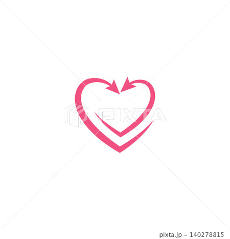 Heart Growth Arrow Icon for Business and Relationship Success Heart Growth Arrow Icon for Business and Relationship Success 140278815