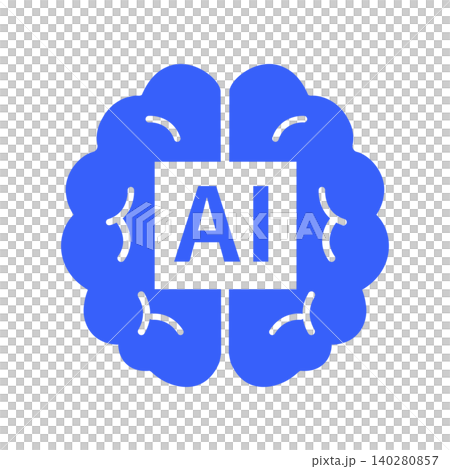 Simple icons and images of AI and the brain - Artificial Intelligence Simple icons and images of AI and the brain - Artificial Intelligence 140280857