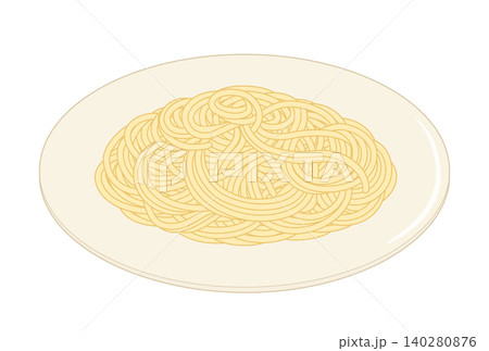 茹でた素パスタのアイコン 茹でた素パスタのアイコン 140280876