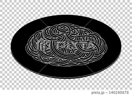 茹でた素パスタのアイコン 茹でた素パスタのアイコン 140280878
