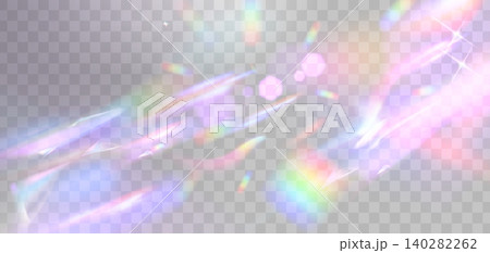 Light prism effect with rainbow spectrum 140282262