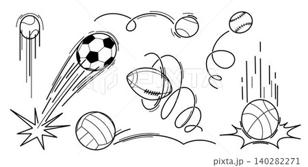 Ball bounces spiral trajectory with jump effect 140282271