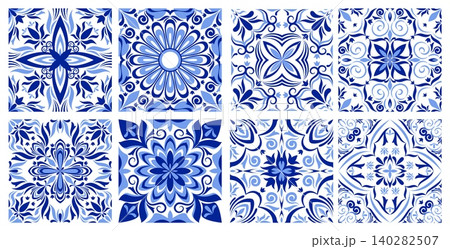 Greek mosaic tile pattern, italian ornament 140282507