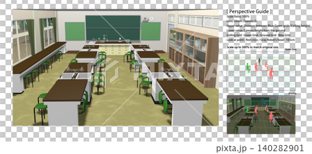 A school science lab background that can be used for animations. Includes perspective guide data for convenient character compositing. A school science lab background that can be used for animations. Includes perspective guide data for convenient character compositing. 140282901